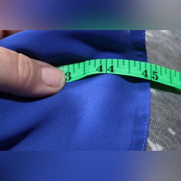 Pure Argenti vintage blue dress with hidden buttons, size 12 - Picture 10 of 12